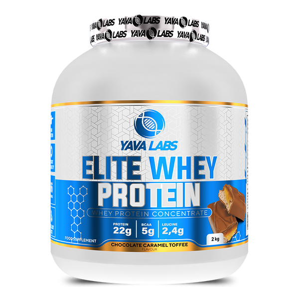 Yava Labs Pure Elite Whey Protein Concentrate-66Serv-2KG-Chocolate Caramel Toffee