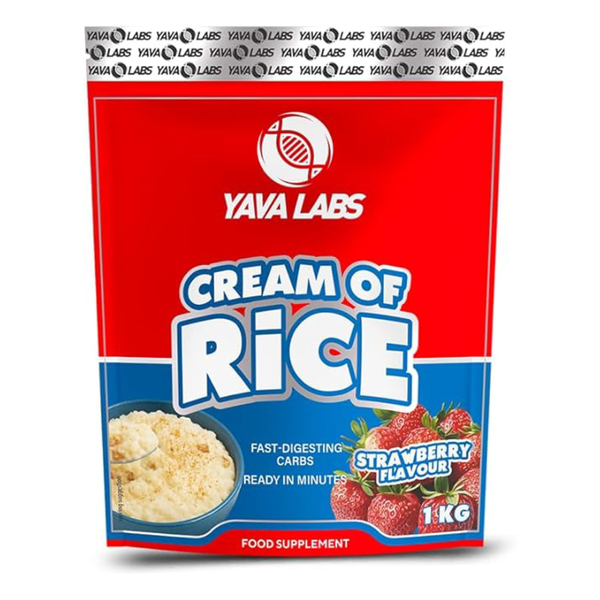 Yava Labs Cream of Rice.-1KG.-33Serv.-Strawberry