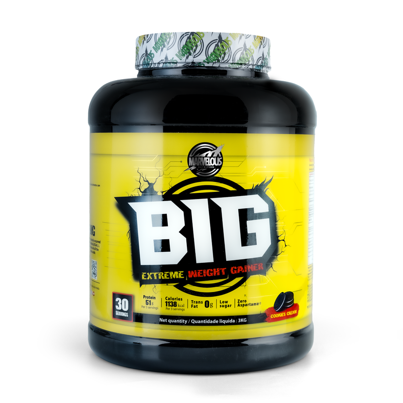 Marvelous Nutrition BiG Extreme Weight Gainer-30Serv.-3Kg.-Cookies Cream