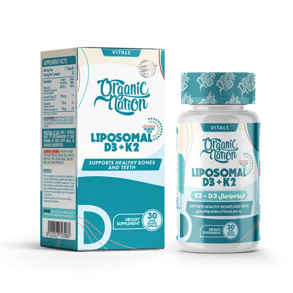 Organic Nation Liposomal D3+K2 -30Serv.-30Capsules