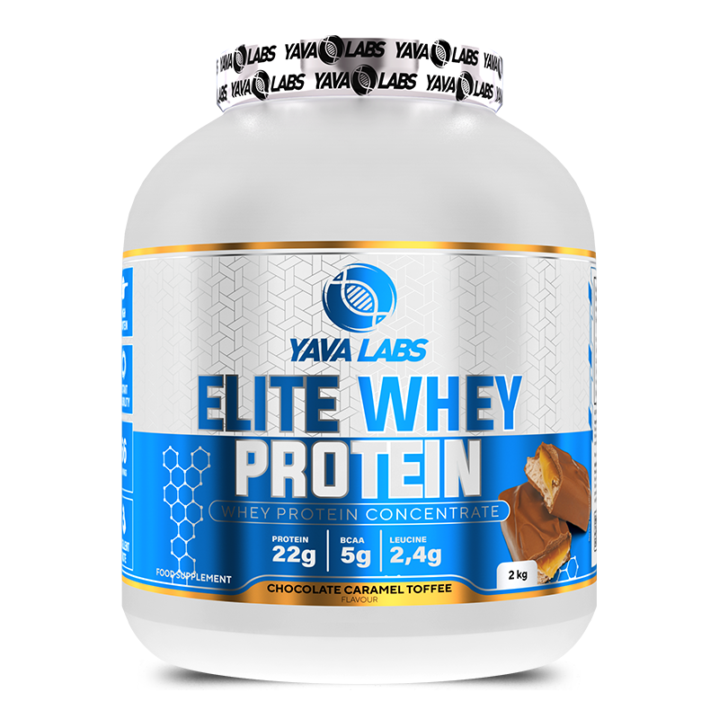 Yava Labs Pure Elite Whey Protein Concentrate-66Serv-2KG-Chocolate Caramel Toffee