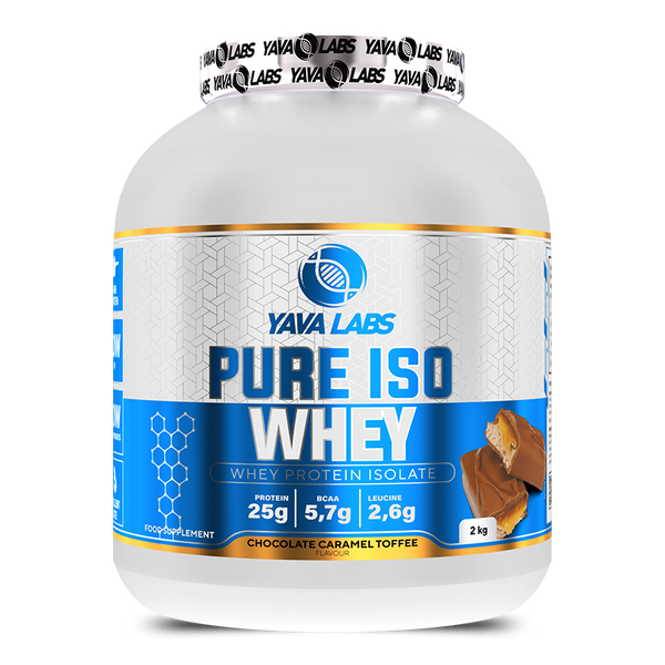 Yava Labs Pure Iso Whey Protein isolate-66Serv-2KG-Chocolate Caramel Toffee