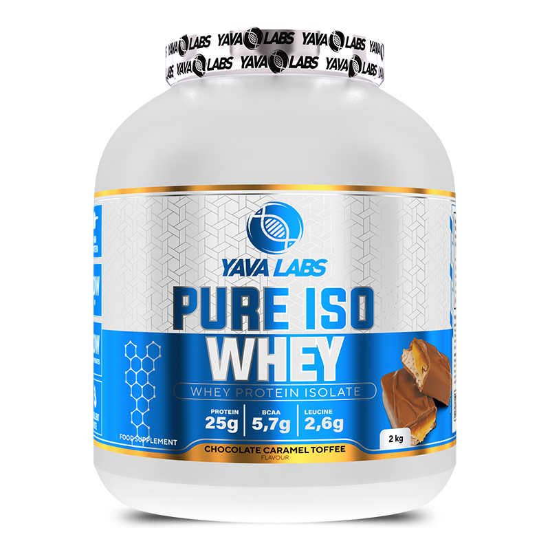 Yava Labs Pure Iso Whey Protein isolate-66Serv-2KG-Chocolate Caramel Toffee