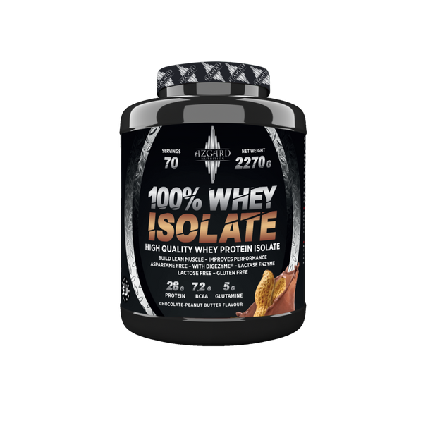 Azgard Nutrition 100% Whey Isolate High Quality Whey Protein Isolate-70Serv.-2270G.-Chocolate-Peanut Butter