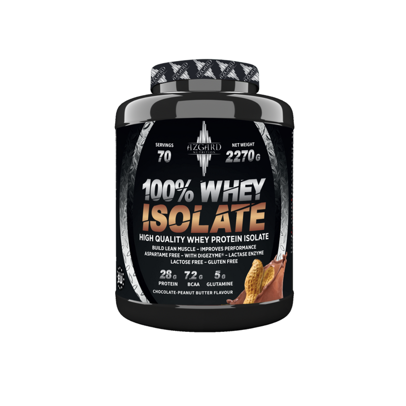 Azgard Nutrition 100% Whey Isolate High Quality Whey Protein Isolate-70Serv.-2270G.-Chocolate-Peanut Butter