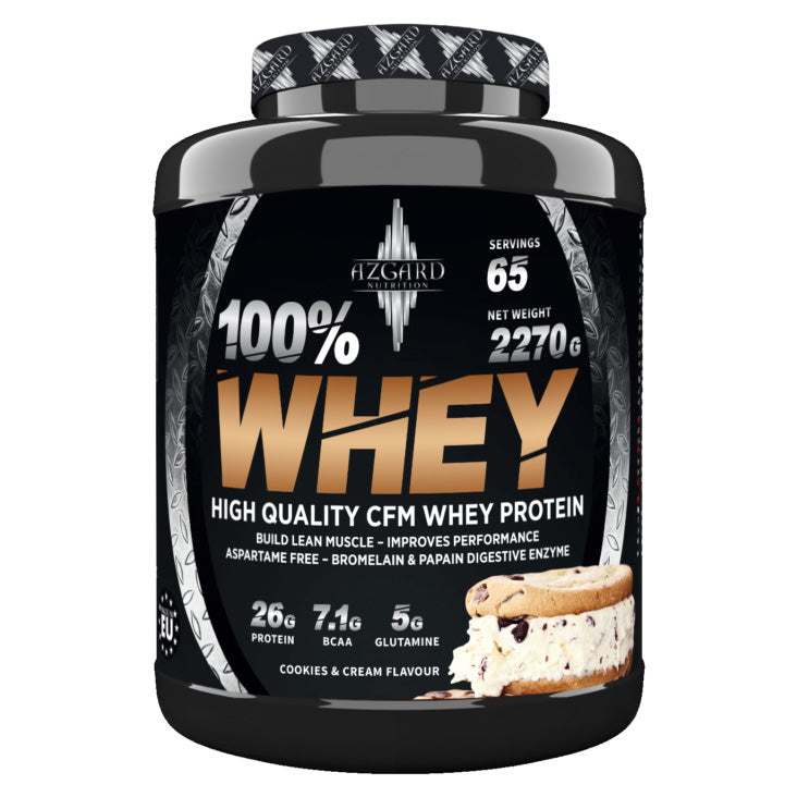 Azgard Nutrition 100% Whey High Quality CFM Whey Protein-65Serv.-2270G.-Cookies&Cream