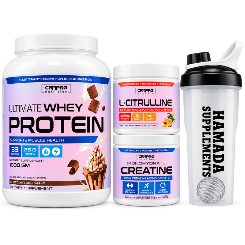 Campro Nutrition Ultimate Whey Protein + Creatine + L-Citrulline + Shaker