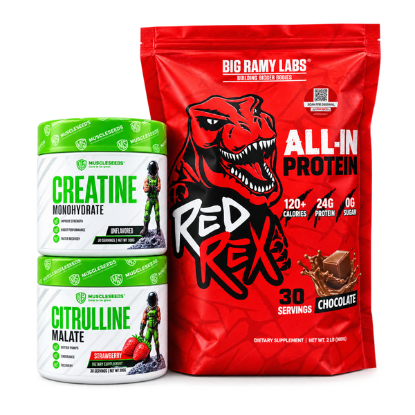 Red Rex All-In Protein + MuscleSeeds Creatine + Citrulline Malate