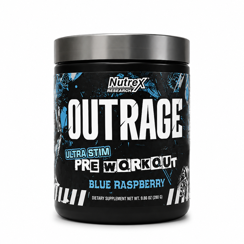 Product Name: Nutrex Outrage Ultra Stim Pre-Workout – Blue Raspberry
