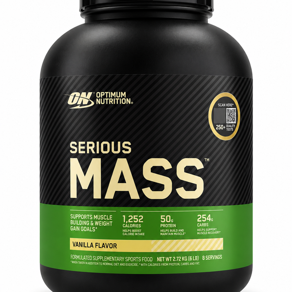 Optimum Nutrition Serious Mass.-2.72KG-Vanilla Shake