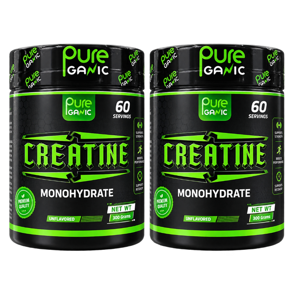 Pure Organic Creatine Duo – 2 × 300g | 60 Servings