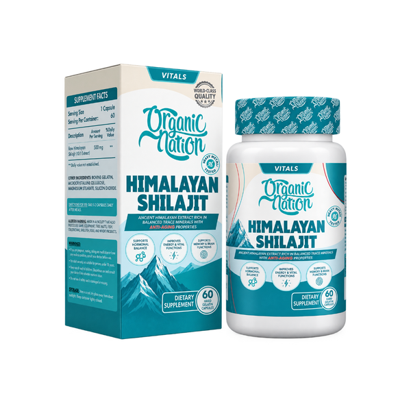 Organic Nation Himalayan Shilajit – 60 Capsules