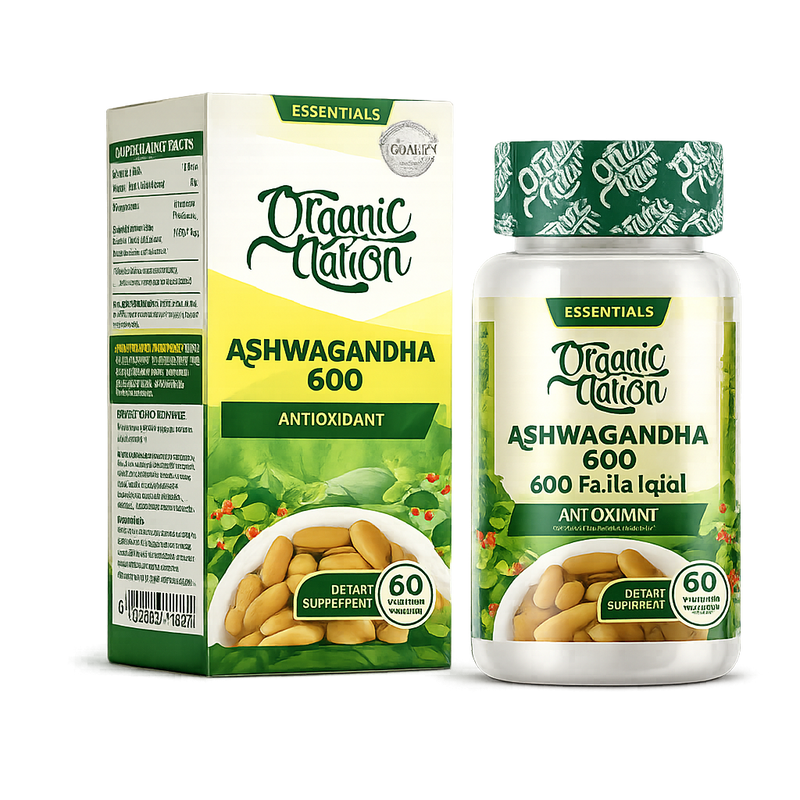 Organic Nation Ashwagandha 600 – 60 Capsules
