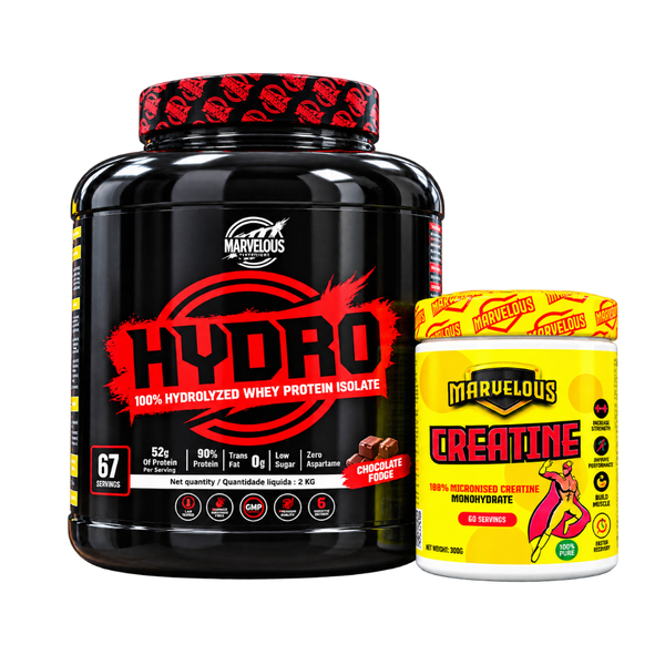 Marvellous HYDRO 100% Hydrolyzed Whey Protein Isolate + Creatine Bundle