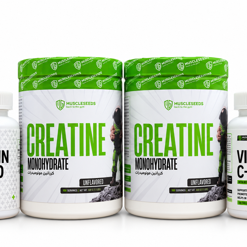 MuscleSeeds Creatine & Vitamin C 1000 Bundle