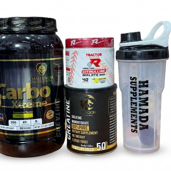 Ultimate Performance Stack – Carbo Xtreme + Dragon Creatine + Tractor Citrulline + Free Shaker