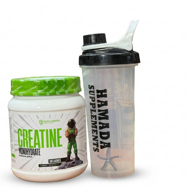 MuscleSeeds Creatine 500g + Free Hamada Shaker