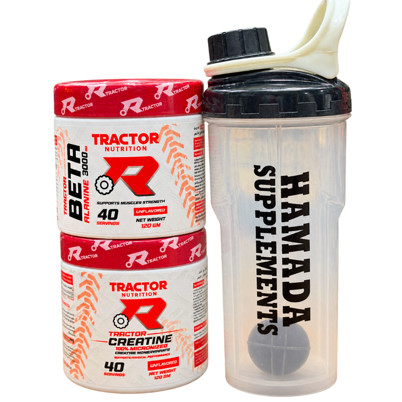 Tractor Creatine 40 Servings + Beta-Alanine 40 Servings + Shaker