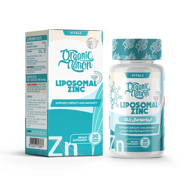 Organic Nation Liposomal Zinc Gluconate-30Serv.-30Tablets