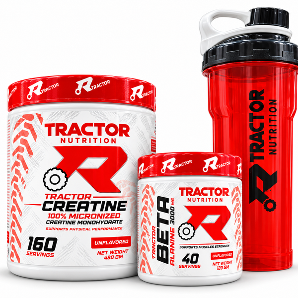 Tractor Nutrition Creatine 160serv & Beta-Alanine Bundle + Shaker