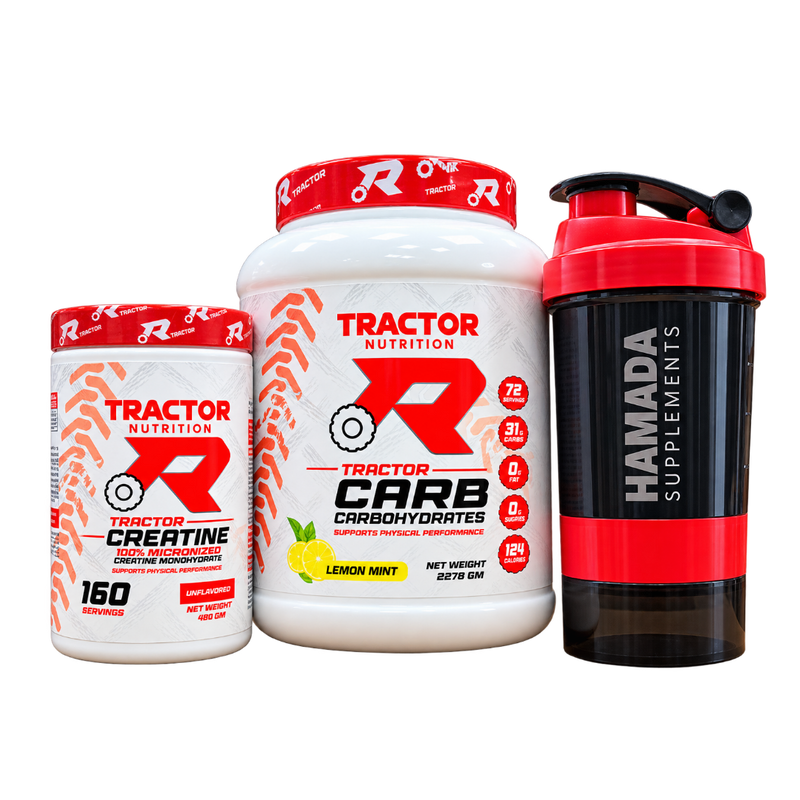 Tractor Nutrition Carb & Creatine Bundle + Shaker