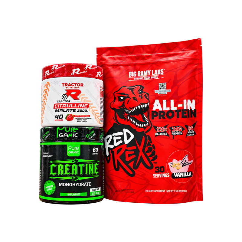 Bundle RedRex All-In Protein _ Pure Ganic Creatine _ Tractor Citrulline
